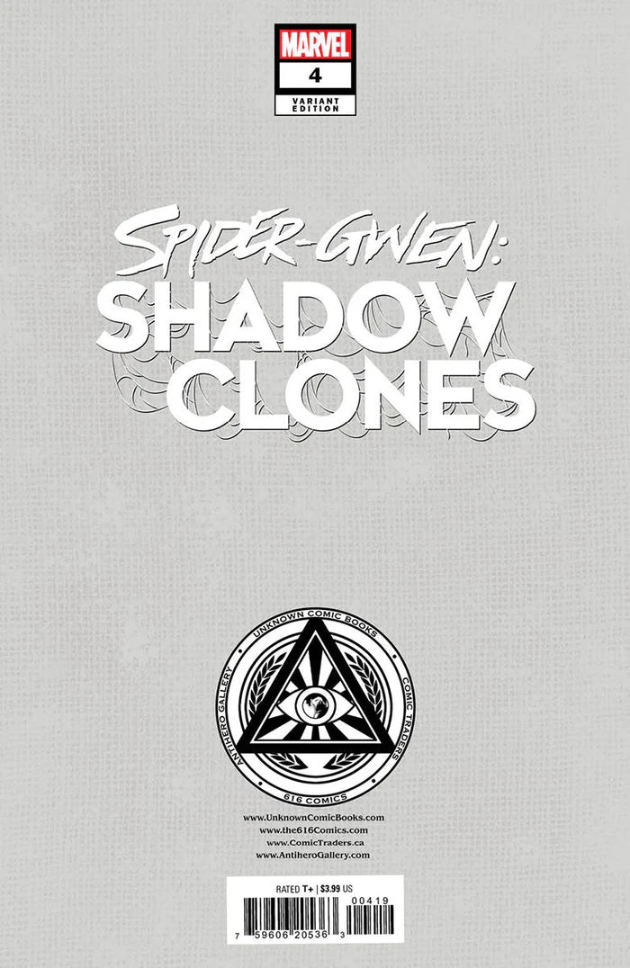 Spider-Gwen: Shadow Clones #4 Unknown Comics Kael Ngu Exclusive Virgin Variant - Marvel Comics