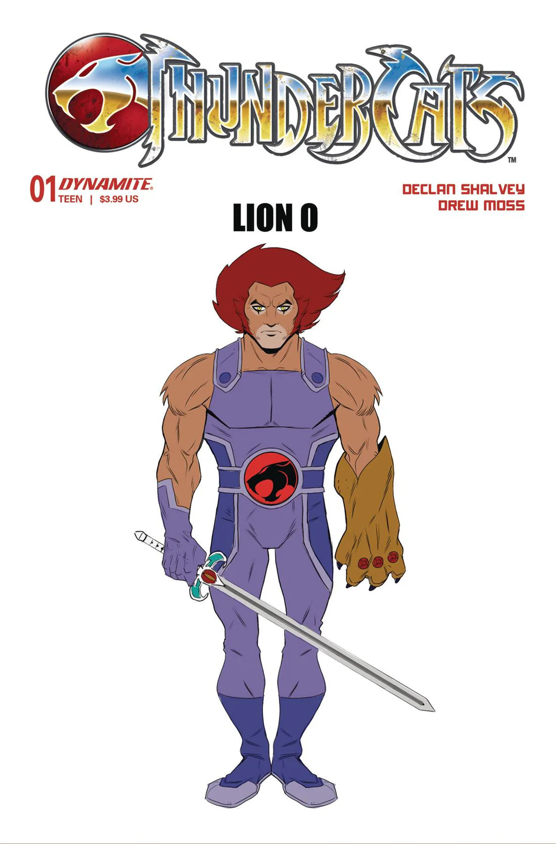 Thundercats #1 Moss Lion-O Design Variant 1:10 - Dynamite Entertainment