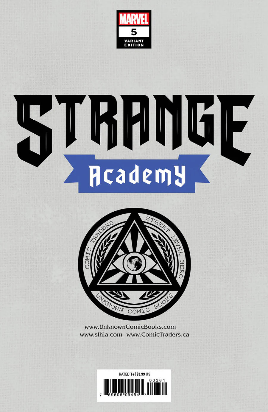 Strange Academy #5 Unknown Comics Jay Anacleto Exclusive Trade Variant - Marvel Comics