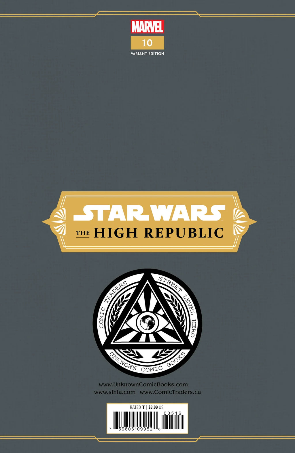 Star Wars: The High Republic #10 Unknown Comics Marco Turini Exclusive Trade Variant - Marvel Comics