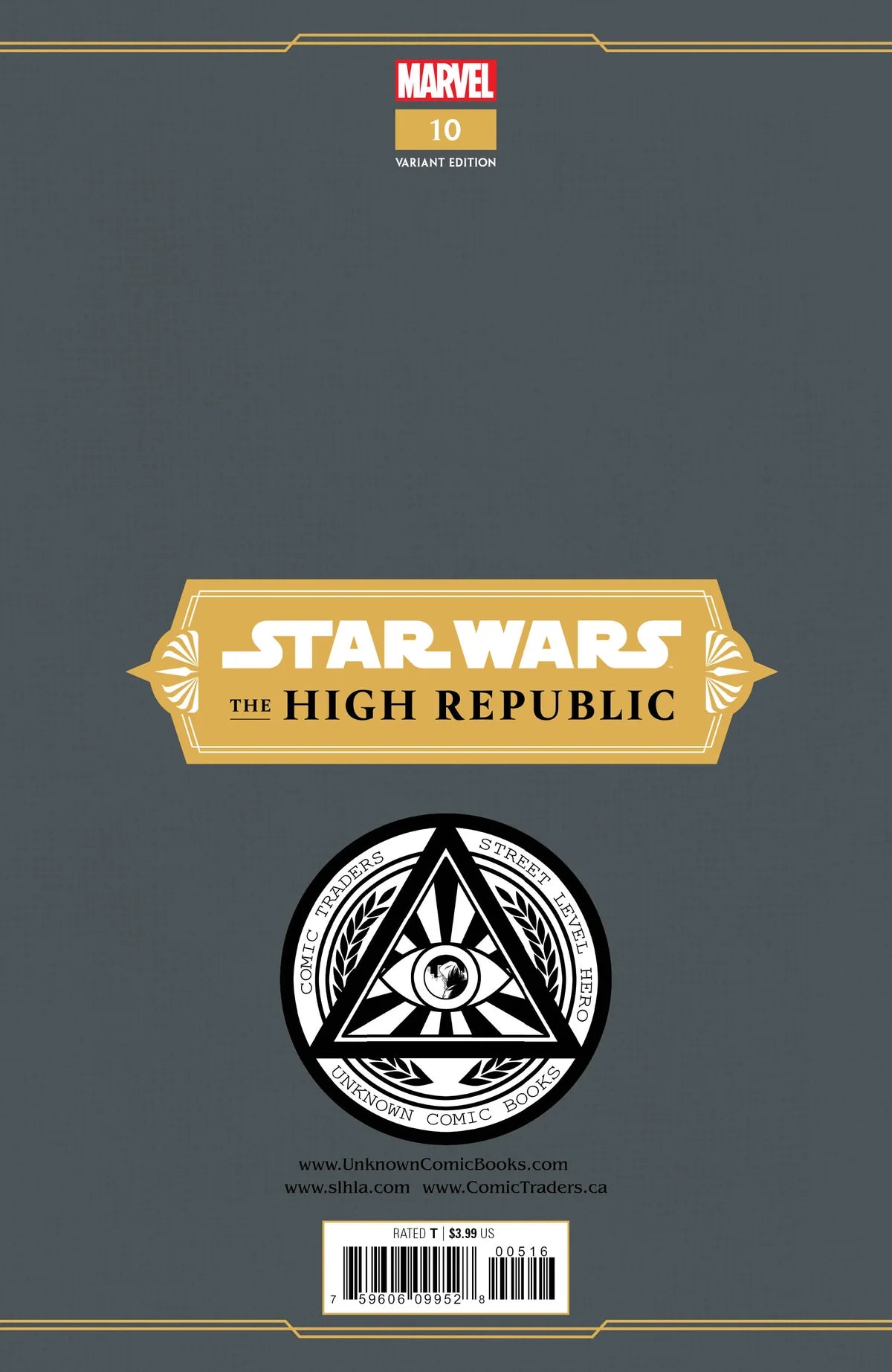 Star Wars: The High Republic #10 Unknown Comics Marco Turini Exclusive Trade Variant - Marvel Comics
