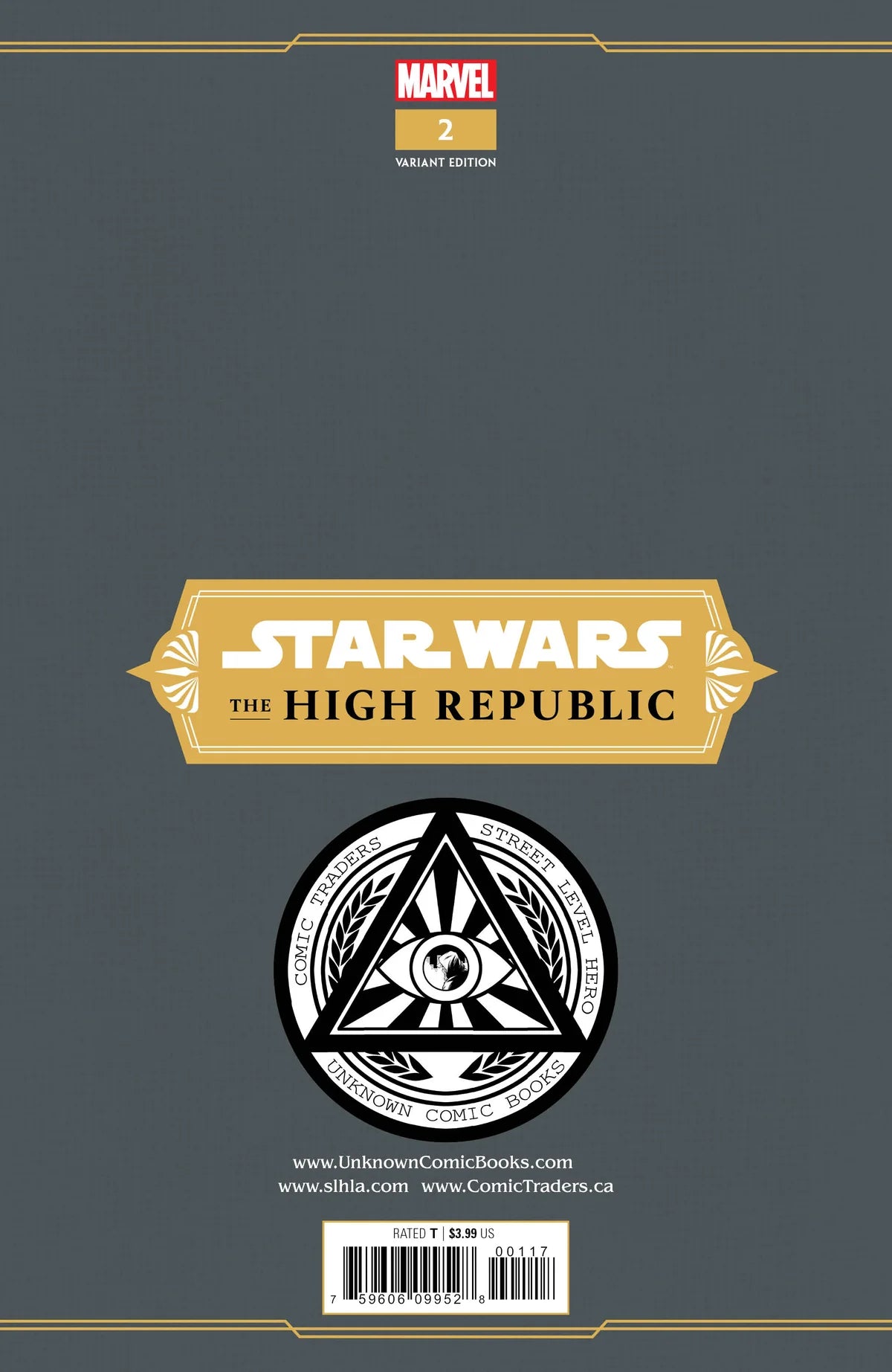 Star Wars: High Republic #2 Unknown comics Carlo Pagulayan Trade Variant - Marvel Comics