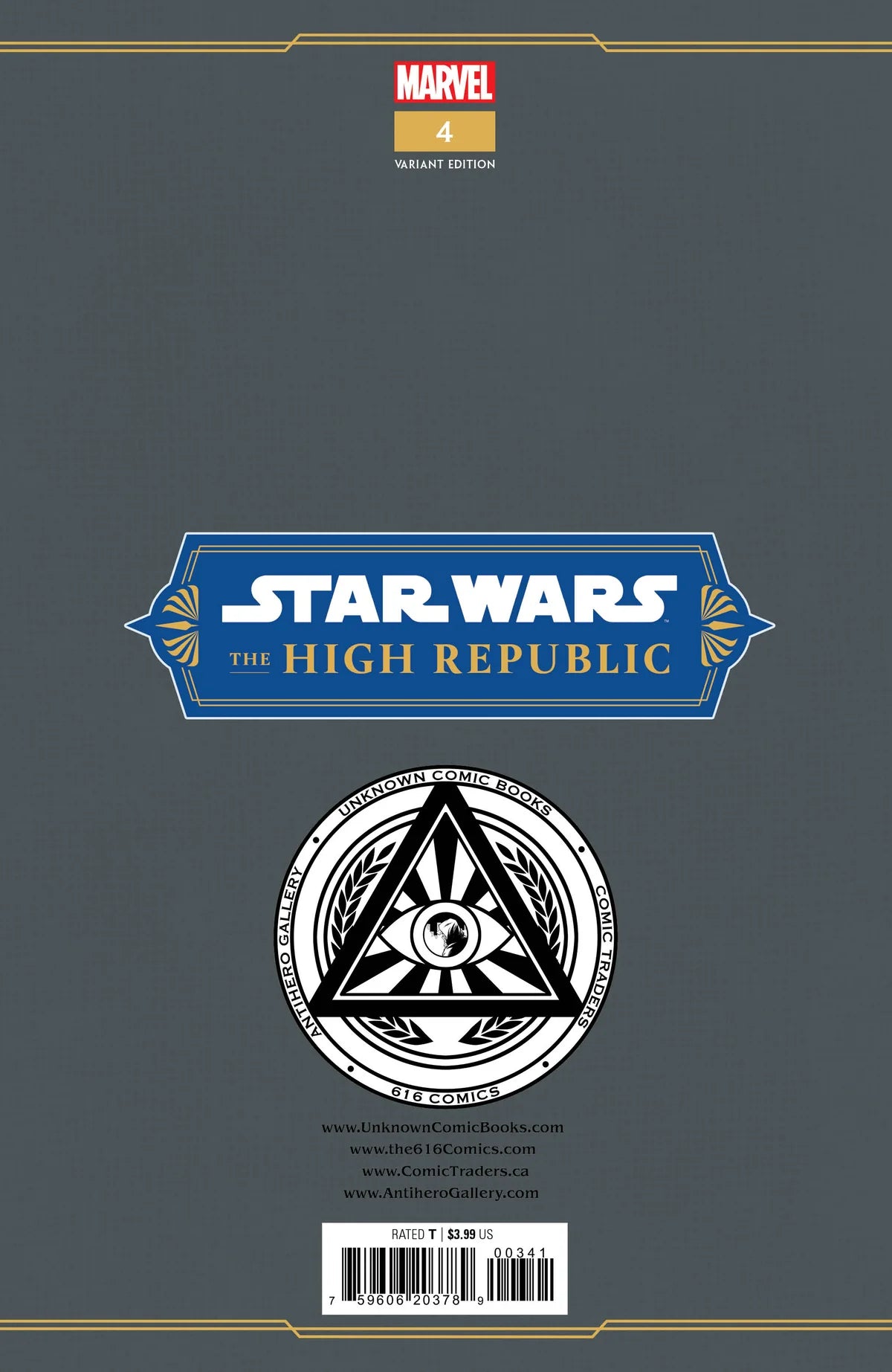 Star Wars: The High Republic #4 Unknown Comics Tyler Kirkham Exclusive Variant
