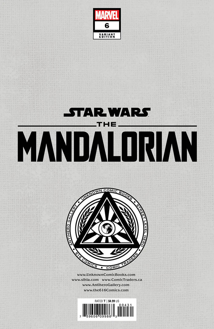 Star Wars Mandalorian #6 Rickie Yagawa Trade Variant - Unknown Comics Exclusive