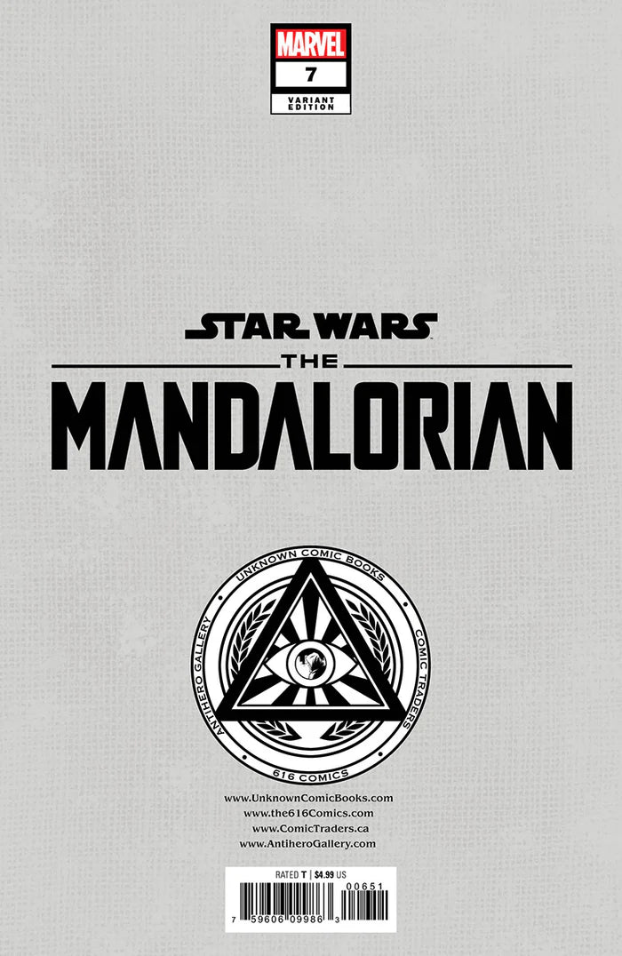 Star Wars Mandalorian #7 Kaare Andrews Trade Variant - Unknown Comics Exclusive