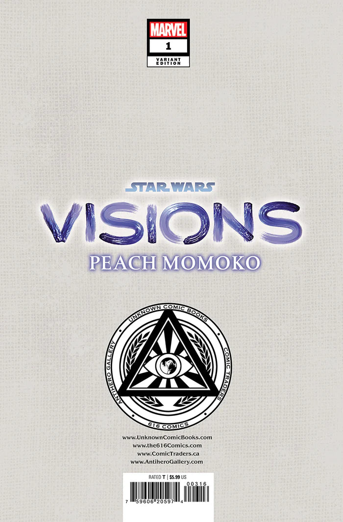 Star Wars: Visions - Peach Momoko #1 Unknown Comics Rickie Yagawa Exclusive Trade Dress Variant