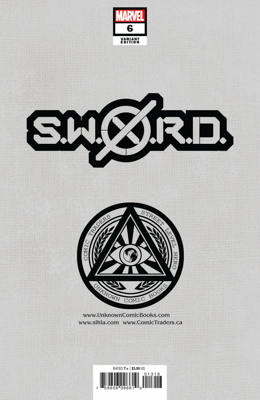S.W.O.R.D. #6 Unknown Comics Jay Anacleto Exclusive Trade Variant - Marvel Comics