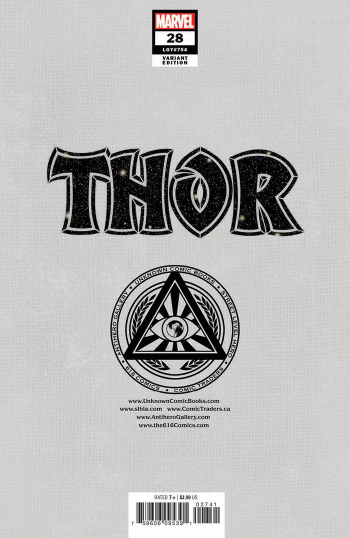 Thor #28 Unknown Comics Ivan Tao Exclusive Trade Variant - Marvel Comics