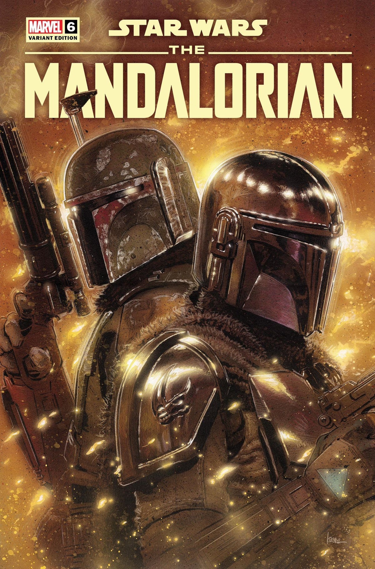 Star Wars: The Mandalorian Season 2 #6 Unknown Comics Kaare Andrews Exclusive Trade Variant - Marvel Comics