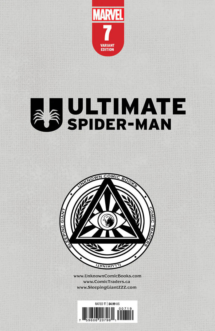 Ultimate Spider-Man #7 Unknown Comics Tyler Kirkham Virgin Exclusive Variant