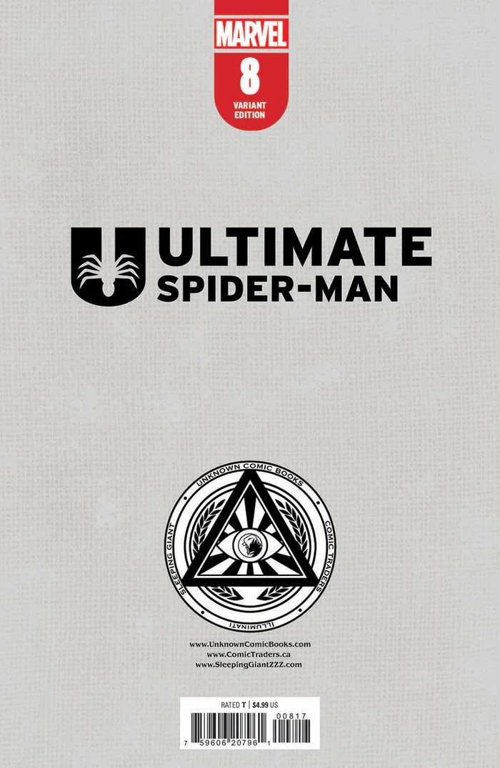 Ultimate Spider-Man #8 Unknown Comics Ejikure Exclusive Trade Variant