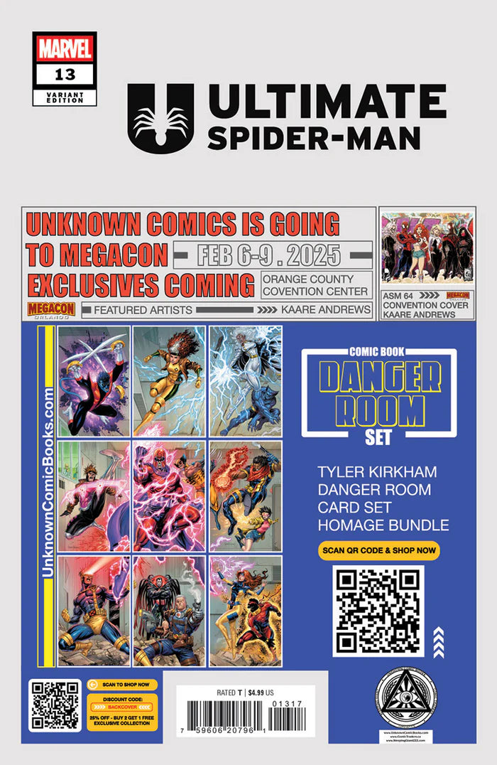 Ultimate Spider-Man #13 - Unknown Comics Exclusive Frany Variant - Kraven's Most Dangerous Game