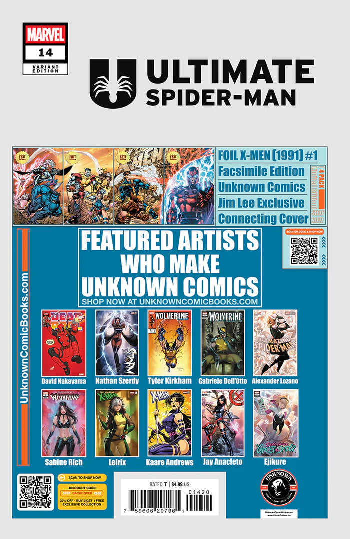 Ultimate Spider-Man #14 - Unknown Comics Exclusive Mirka Andolfo Variant - Kraven's Hunt Conclusion