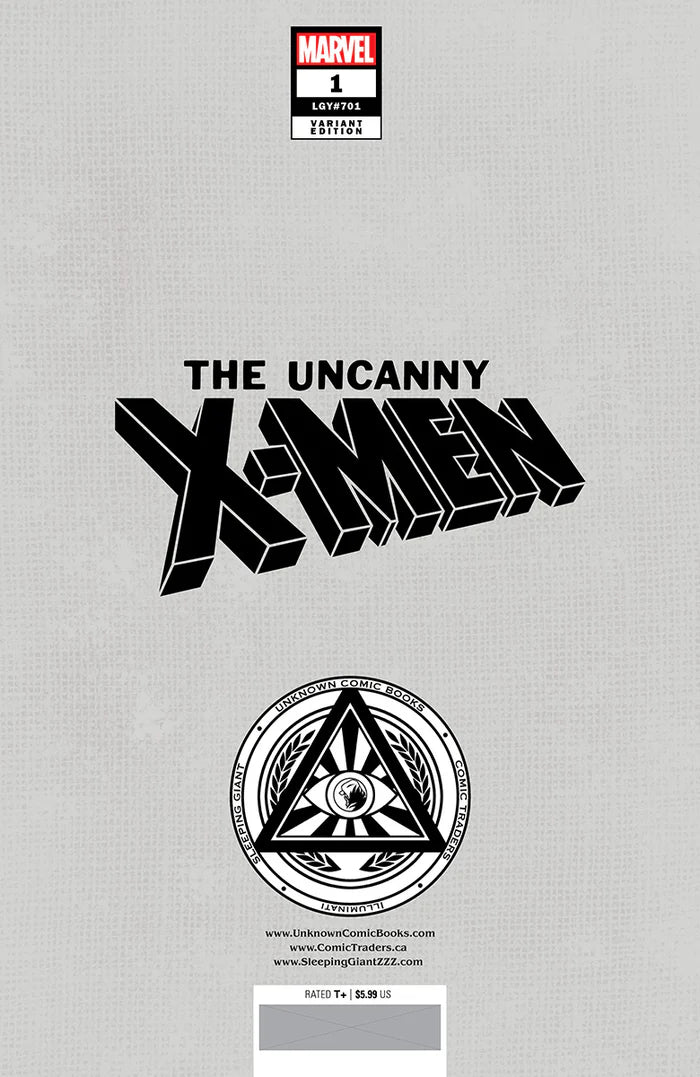 Uncanny X-Men #1 Unknown Comics Nathan Szerdy Exclusive Trade Variant - Marvel Comics