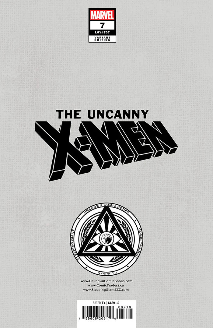 Uncanny X-Men #7 - Unknown Comics Exclusive David Nakayama Variant - Raid on Graymalkin Part 2