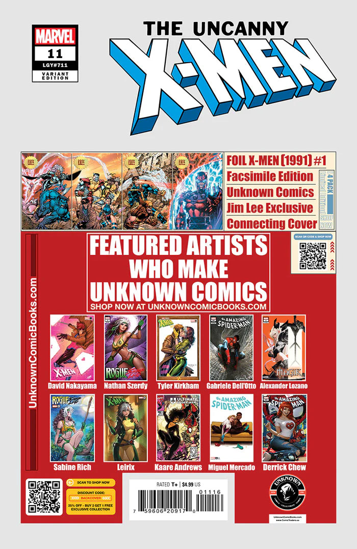 Uncanny X-Men #11 Unknown Comic Alexander Lozano Exclusive Trade - Marvel Comics