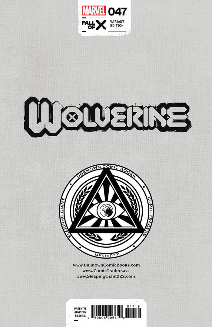 Wolverine #47 Unknown Comics Mico Suayan Exclusive Trade Variant