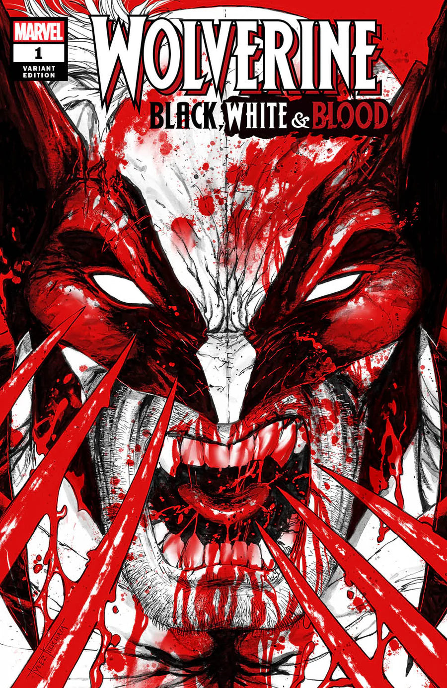 Wolverine: Black, White & Blood #1 Unknown Comics Tyler Kirkham Exclusive Trade Variant - Marvel Comics