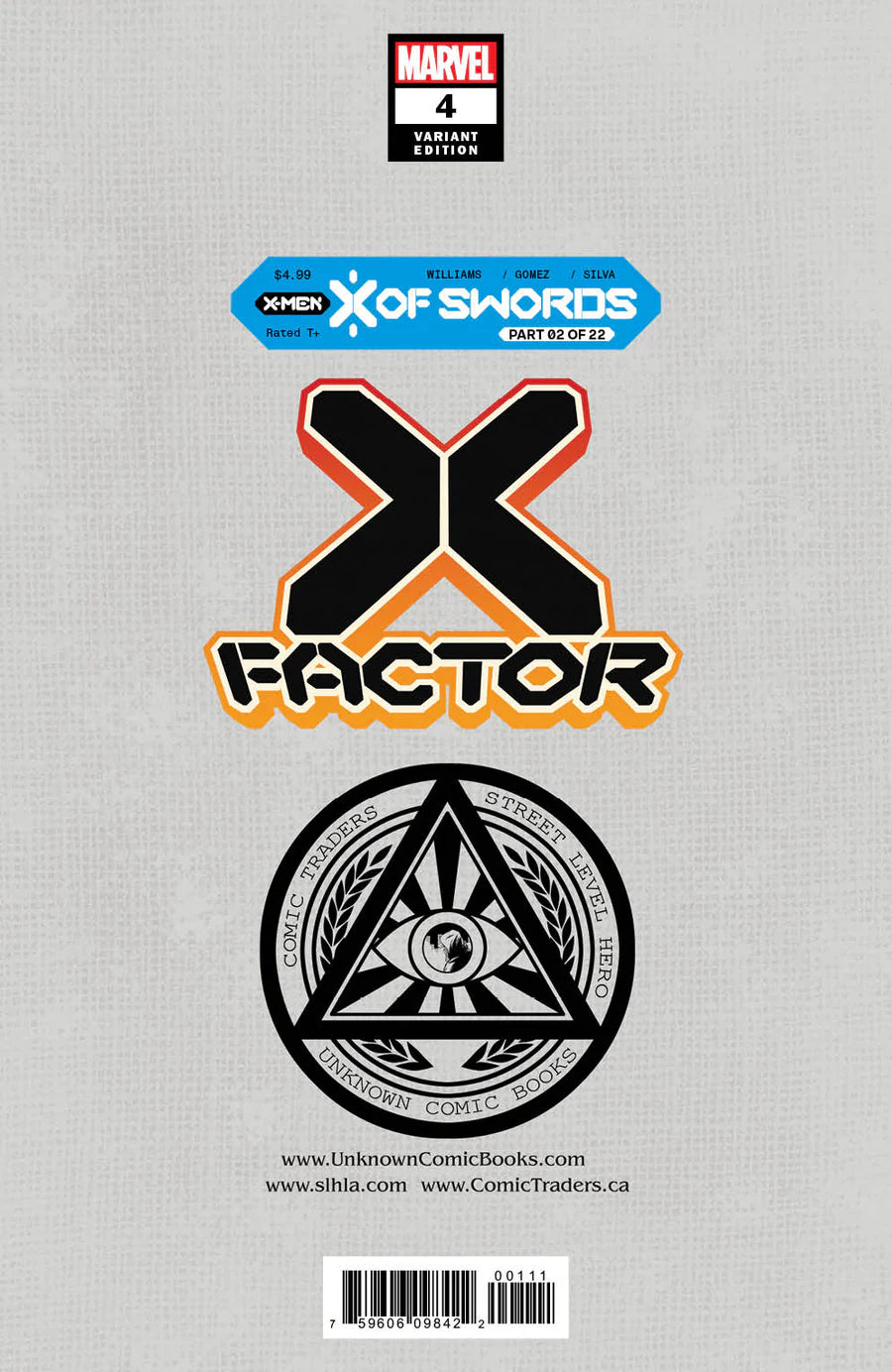 X-Factor #4 Unknown Comics Lucas Werneck Exclusive Trade Variant (X of Swords) - Marvel Comics