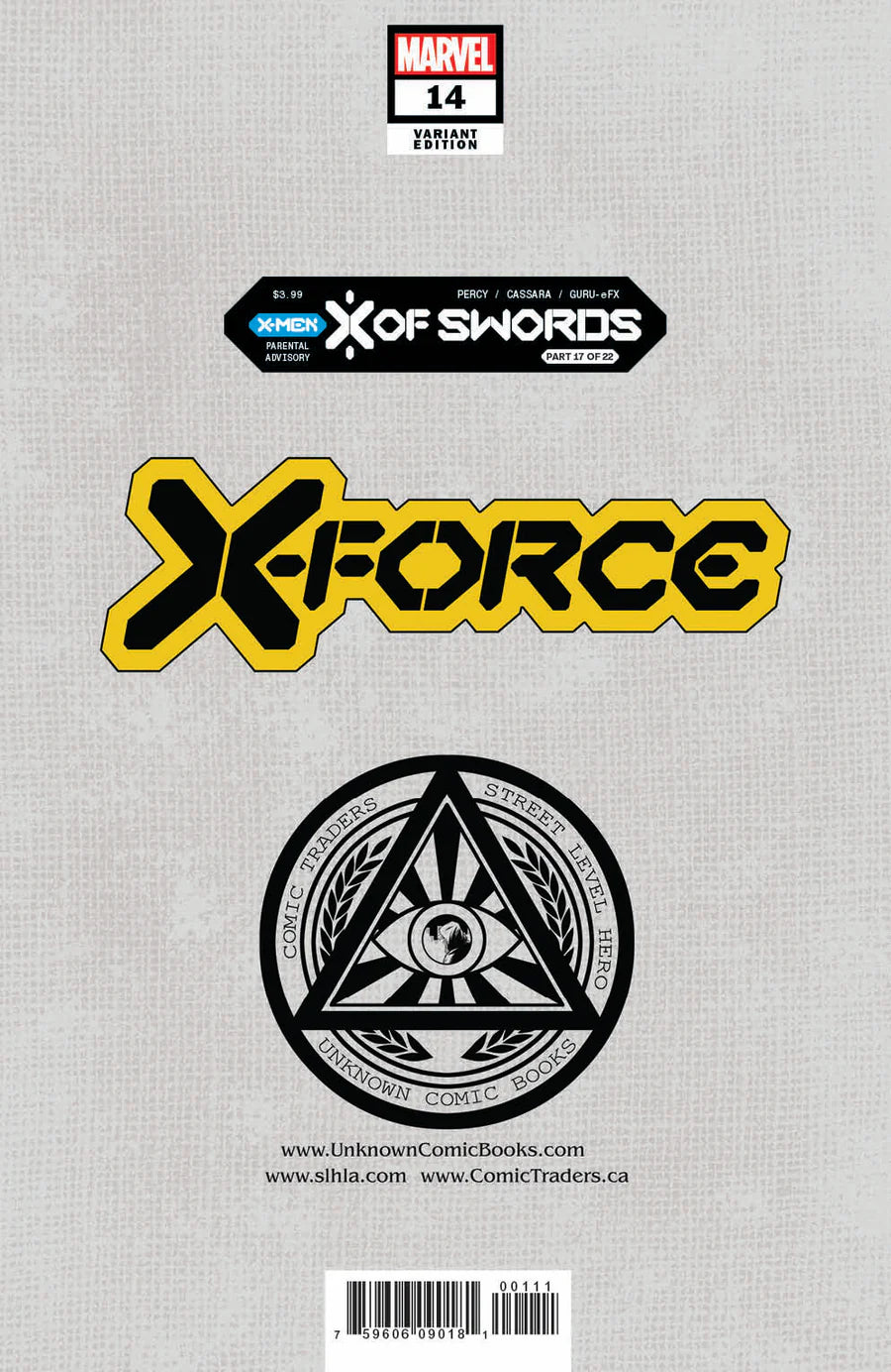 X-Force #14 Unknown Comics Marco Mastrazzo Exclusive Trade Variant [X of Swords]
