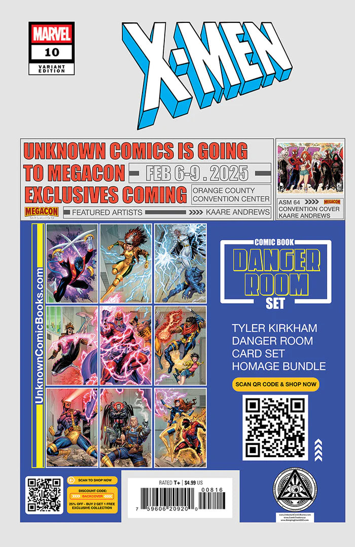 X-Men #10 Unknown Comics Kaare Andrews Exclusive Trade Variant - Marvel Comics