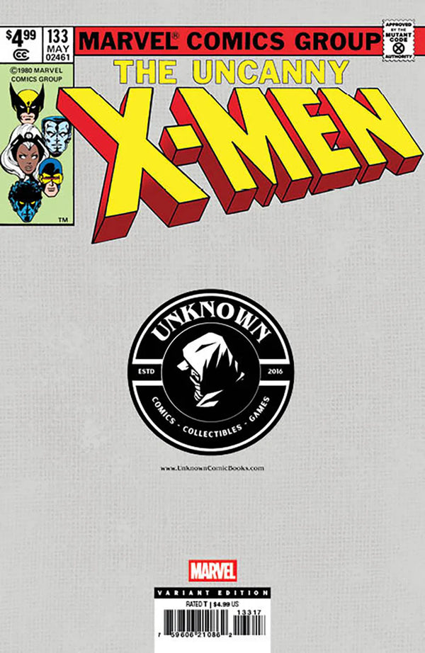 Uncanny X-Men #133 Facsimile Edition Unknown Comics Leirix Exclusive Trade Variant - Marvel Comics