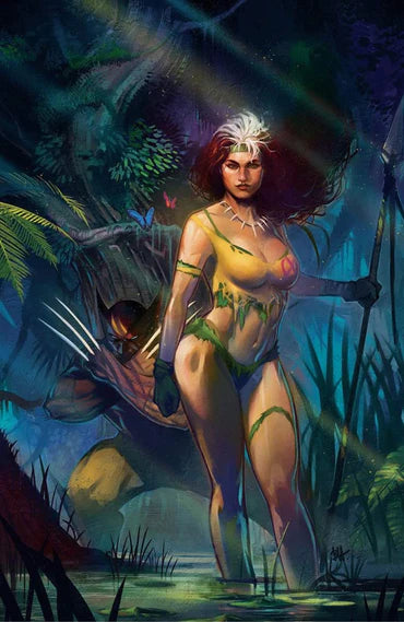 WOLVERINE #29 BEN HARVEY 616 Virgin Variant Savage Land Rogue