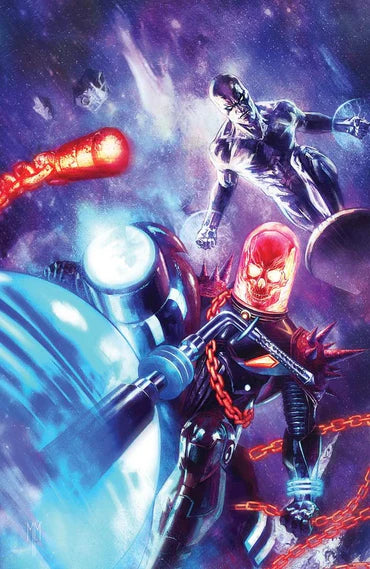 COSMIC GHOST RIDER #2 Mastrazzo 616 Comics Silver Surfer Virgin Variant - Marvel Comics