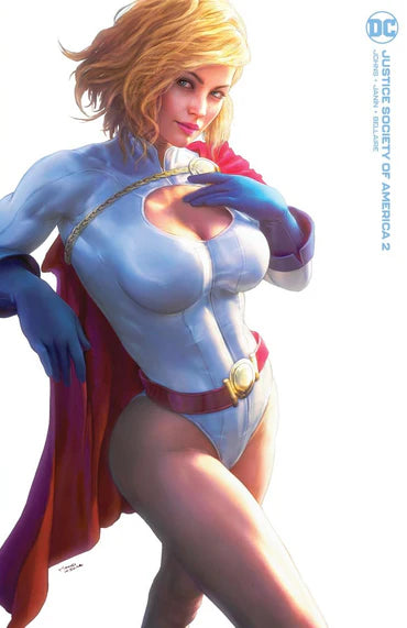 JUSTICE SOCIETY OF AMERICA #2 TIAGO DA SILVA 616 Minimal Trade Dress Variant Power Girl - DC Comics
