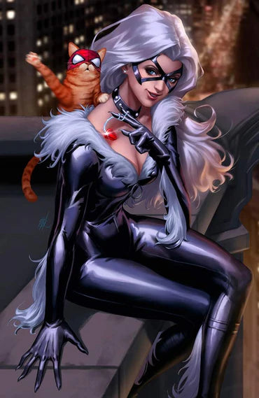 Amazing Spider-Man #33 Ejikure Black Cat Virgin Variant - Marvel Comics