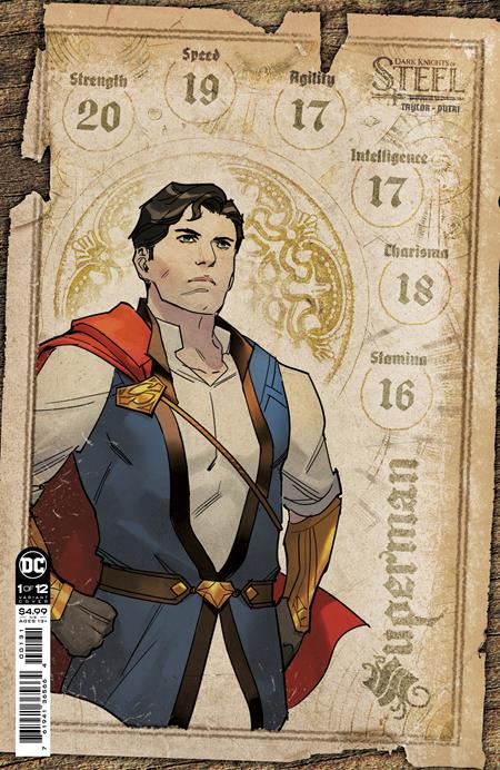 Dark Knights of Steel #1 Yasmine Putri 1:25 Character Sheet Ratio Variant - DC Comics