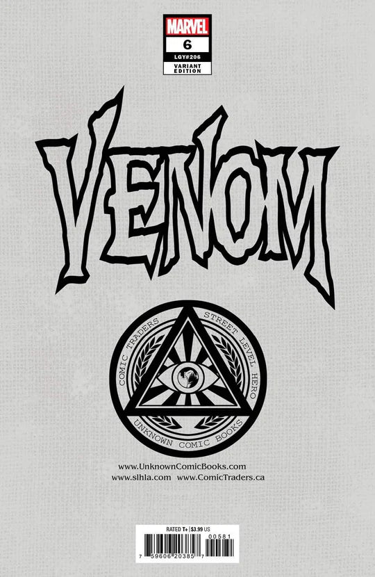 Venom #6 Mico Suayan Unknown/616 Comics Trade Dress Variant