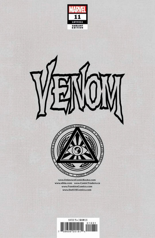 Venom #11 Tyler Kirkham Unknown 616 Comics Trade Dress Variant