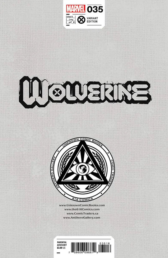 WOLVERINE #35 SCOTT WILLIAMS Virgin Variant
