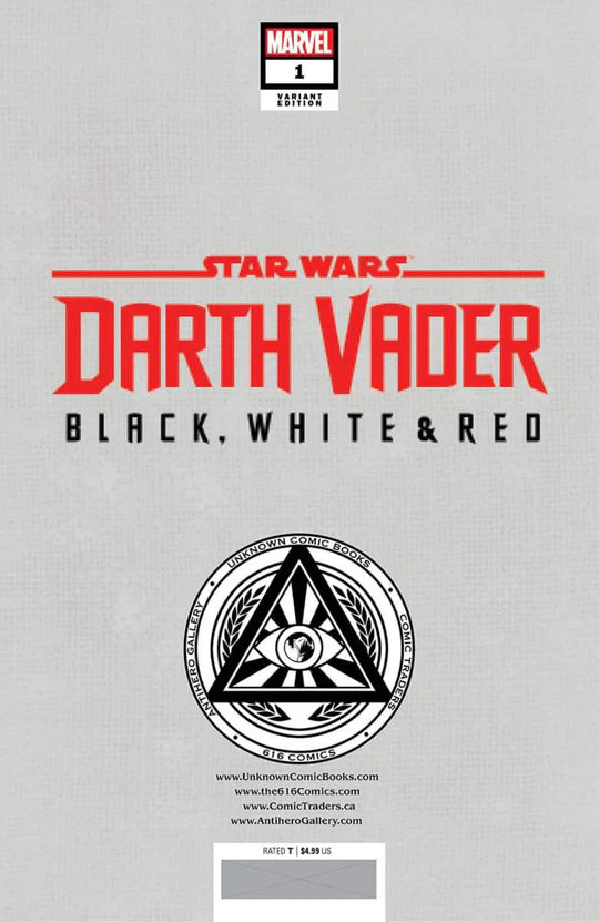 Star Wars: Darth Vader Black, White & Red #1 Andrews 616 Comics Exclusive Virgin Variant - Marvel Comics