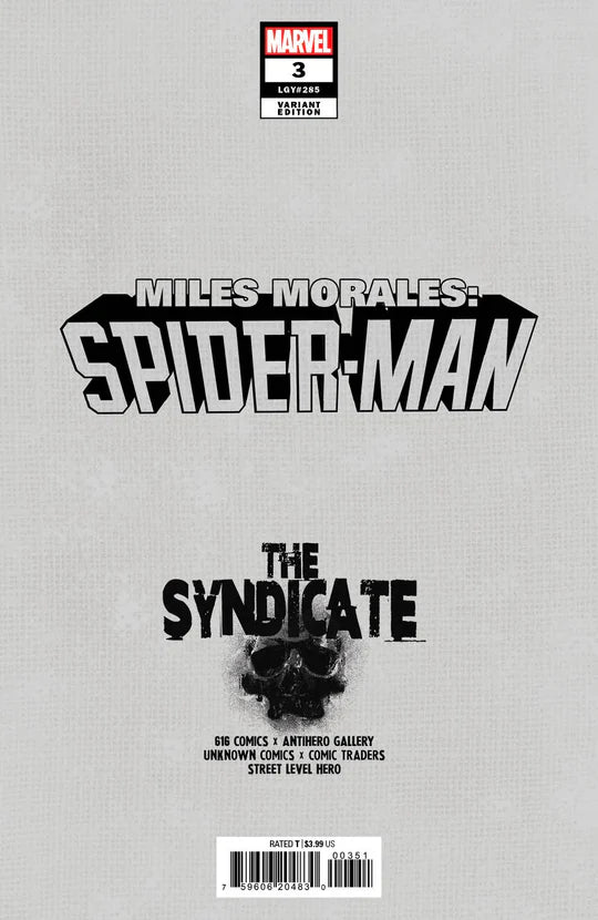Miles Morales Spider-Man #3 Derrick Chew 616 Comics Virgin Variant