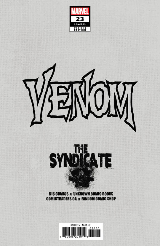 Venom #23 Junggeun Yoon 616 Secret Trade Dress Variant
