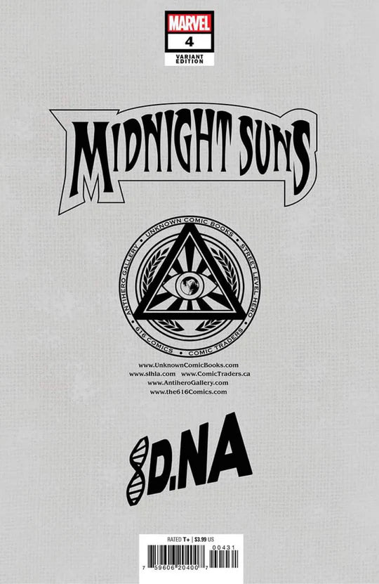 Midnight Suns #4 - Unknown Comics Exclusive David Nakayama 616 Virgin Variant - Wolverine & Magik
