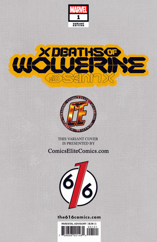 X Deaths of Wolverine #1 Ryan Brown Unknown 616 Trade Dress Variant - Marvel Comics