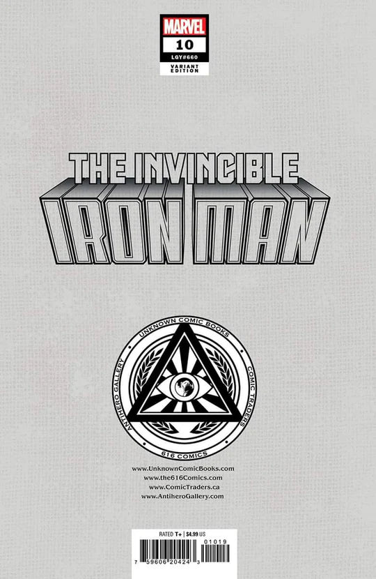 Invincible Iron Man #10 Szerdy Emma Frost Wedding Trade Dress Variant - Marvel Comics
