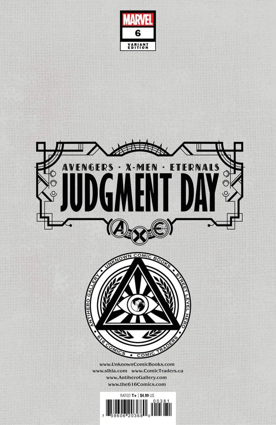 A.X.E.: Judgment Day #6 David Nakayama Hellfire Gala Black Widow Virgin Variant 09/28/26