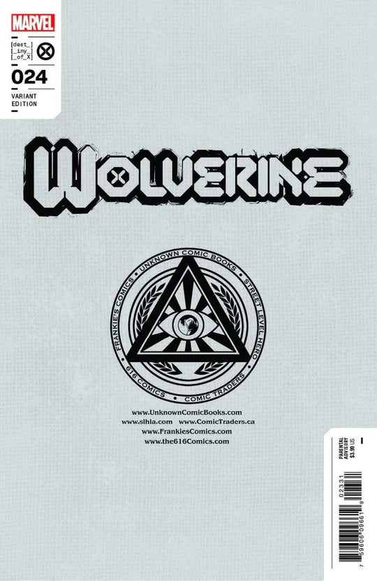 Wolverine #24 Tony Daniel Unknown 616 Trade Dress Variant - Marvel Comics