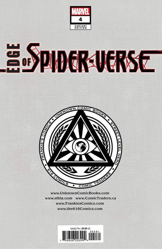 Edge of Spider-Verse #4 Kirkham Unknown 616 Virgin Variant Spider-Ham
