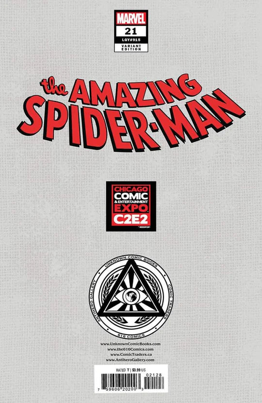 AMAZING SPIDER-MAN #21 NAKAYAMA C2E2 2023 Virgin Variant SILK - Marvel Comics