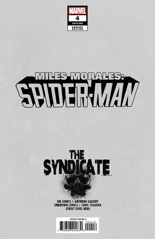 Miles Morales: Spider-Man #4 Parrillo Virgin Variant | 616 Comics 09/28/26