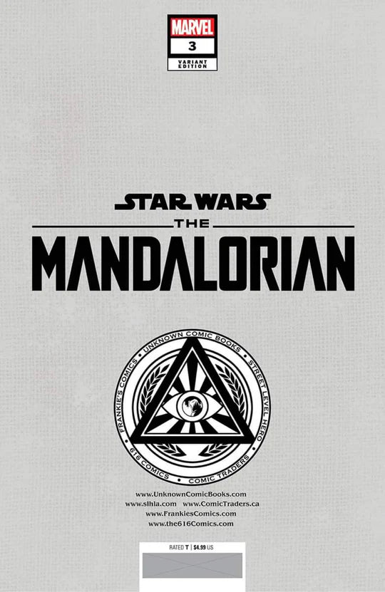 Star Wars: The Mandalorian #3 Todd Nauck Unknown 616 Comics Exclusive Virgin Variant - Marvel Comics