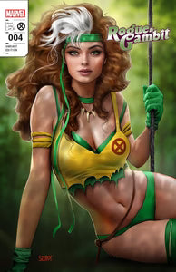 Rogue & Gambit #4 Nathan Szerdy Savage Land Trade Dress Variant