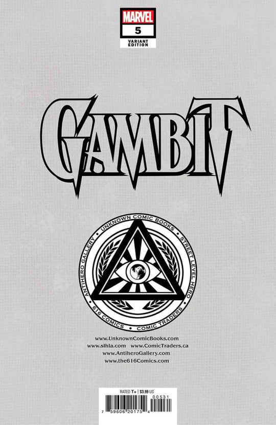 Gambit #5 Ivan Tao Unknown 616 Trade Dress Variant Featuring Rogue