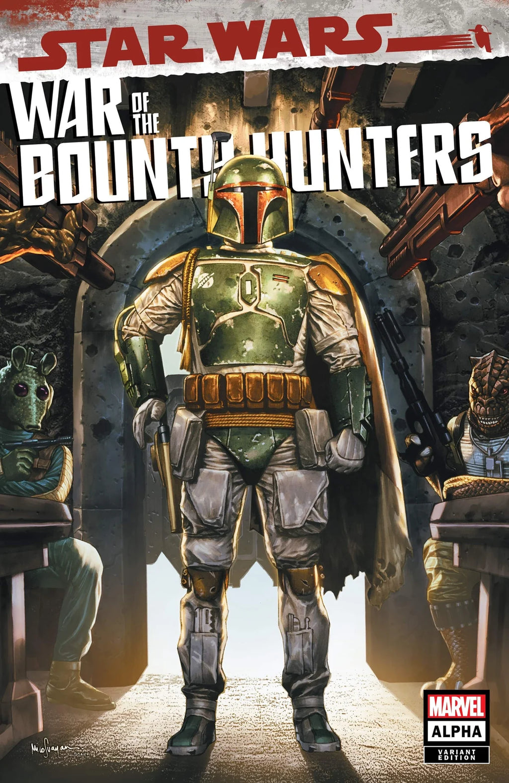 Star Wars: War of the Bounty Hunters Alpha #1 Unknown Comics Mico Suayan Exclusive Trade Variant - Marvel Comics