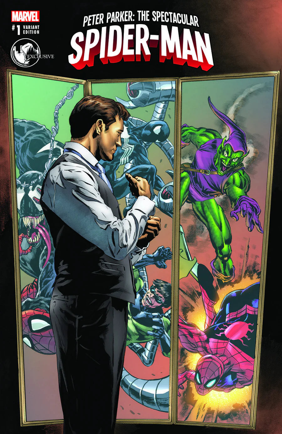 Peter Parker: The Spectacular Spider-Man #1 Unknown Comic Books Exclusive Perkins Variant - Marvel Comics